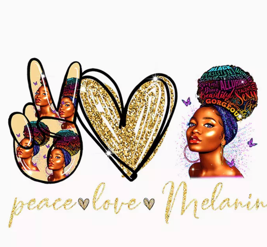 PEACE LOVE MELANIN GOLD